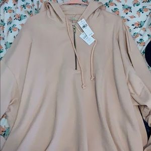 AE quarter zip hooded sweatshirt